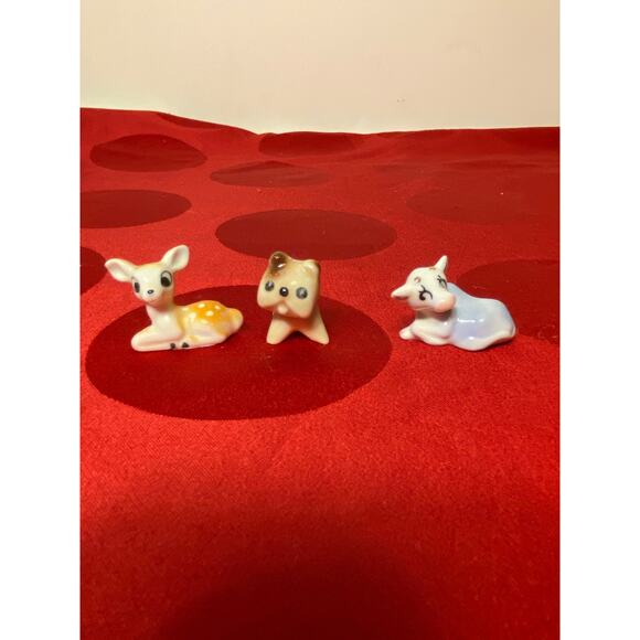 Lot of 3 Miniature Animal Figures or Chopstick rests ceramic 1 inch long EUC - Picture 8 of 12